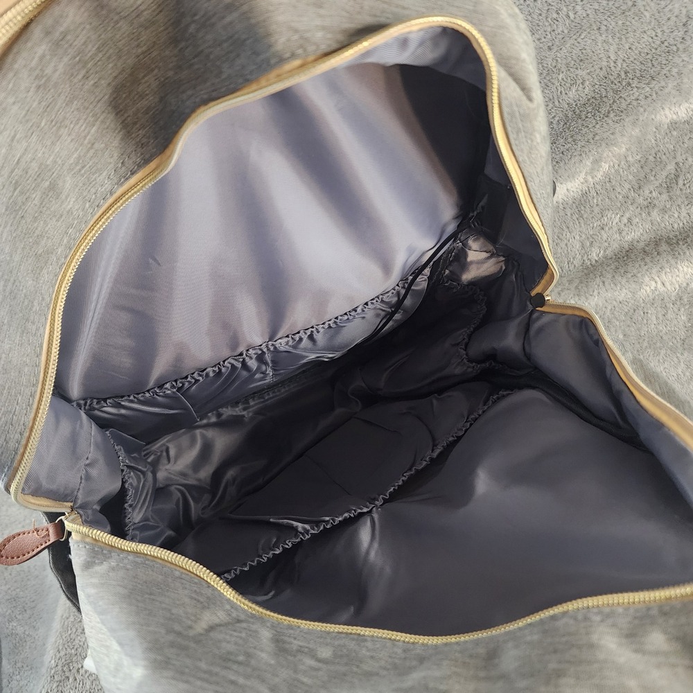 Cherrysea Diaper Bag Backpack Gray USB Charging Port Insulated Pockets Quilted - Picture 11 of 16